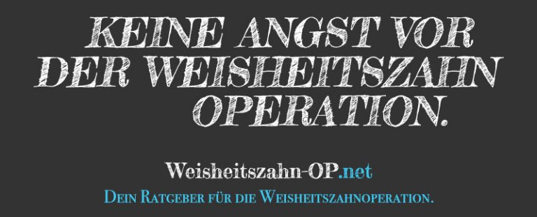 Weisheitszahn OP Fäden ziehen lassen | Weisheitszahn-OP.net